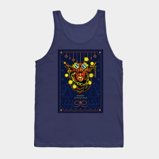 Christmas Highland Cow, Vintage Christmas 2023 Tank Top